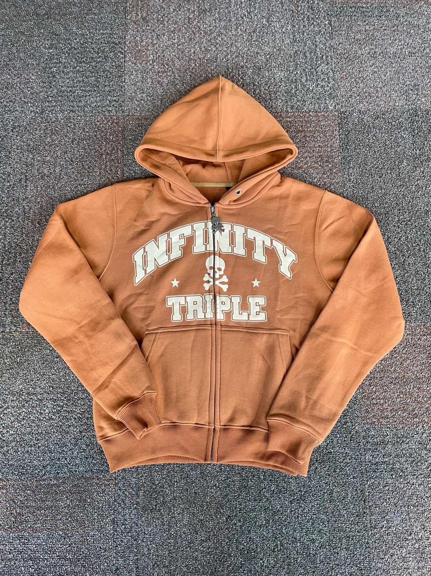 SKULL ZIP HOODIE