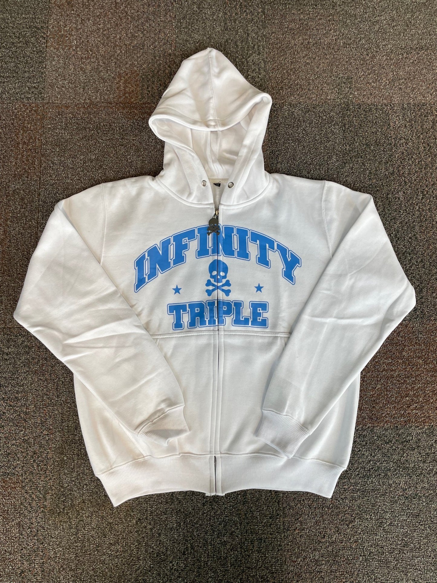 SKULL ZIP HOODIE