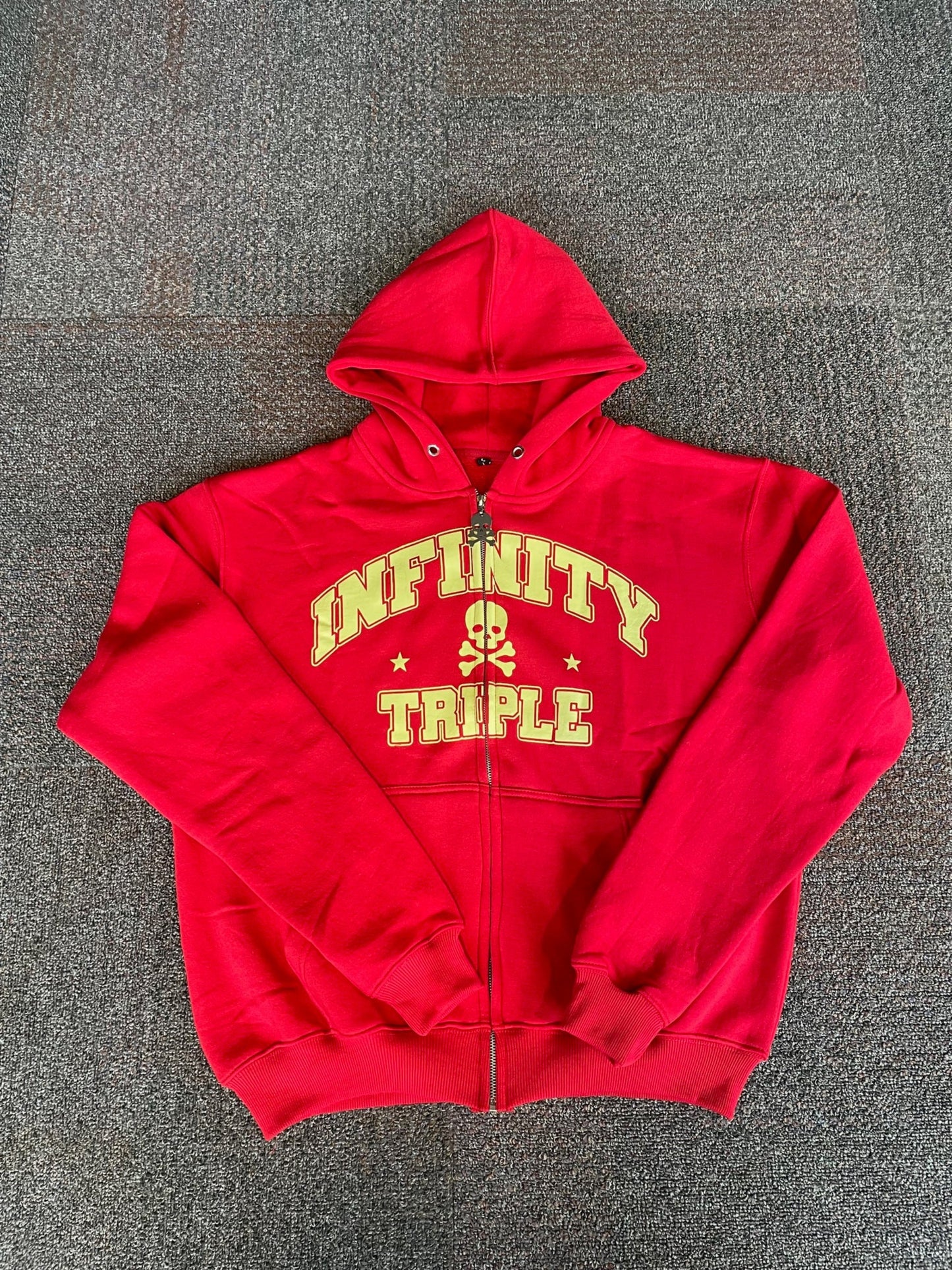 SKULL ZIP HOODIE